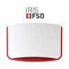 Εξωτερική σειρήνα Αυτόνομη IRIS RED/FSD | Red Alert Συστήματα Ασφαλέιας Προϊόντα | <p>IRIS RED/FSD Αυτόνομη, σειρήνα με LED Flash κόκκινου χρώματος. Ανιχνευτής αφρού, για την αποτροπή εξουδετέρωσης της σειρήνας με αφρό. Ακουστική ισχύς 122dB στο 1μ. FLASH με πέντε LEDs υψηλής φωτεινότητας.  Επτά διαφορετικοί τρόποι λειτουργίας του FLASH στο stand by. Ενσωματωμένος 3-Axis Accelerometer ο οποίος ενεργοποιεί τη σειρήνα σε περίπτωση βανδαλισμού ή διάτρησης, καθώς και στην αλλαγή της κλίσης της πάνω από 45ο....